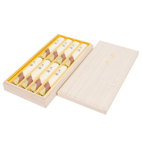 進物用線香】【送料無料】薫寿堂 花琳 桐箱 短寸8入 のし・包装・お