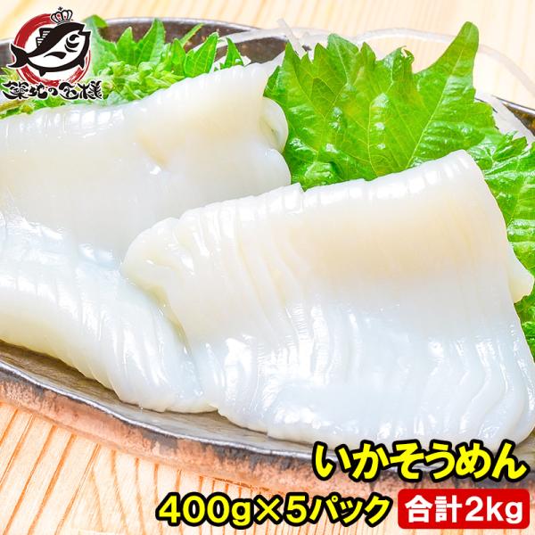 お中元 国産 いかそうめん イカソーメン 合計2kg 400g×5パック スルメイカ  いか イカ 烏賊