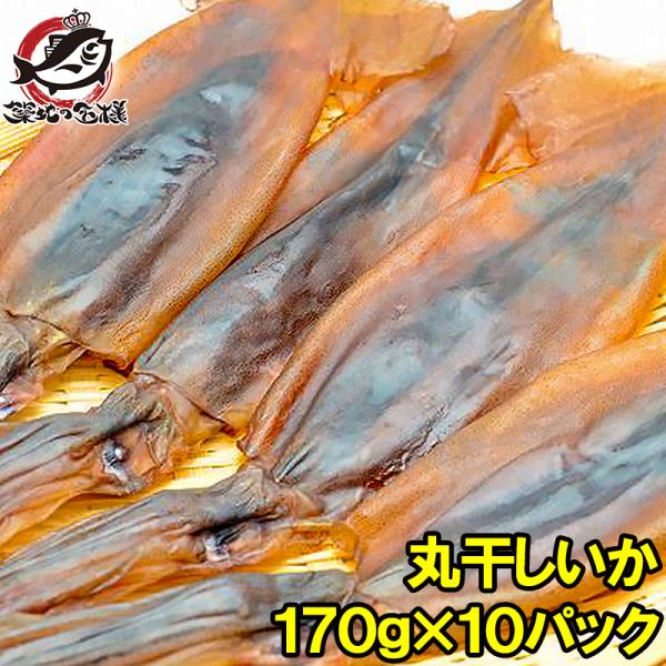 お中元 丸干しいか 合計1.7kg前後 170g×10パック イカワタ入り いか イカ スルメイカ