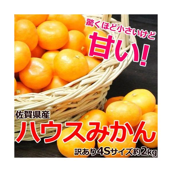 佐賀県産 訳あり4Sサイズ「ハウスみかん」約2kg ※常温 frt
