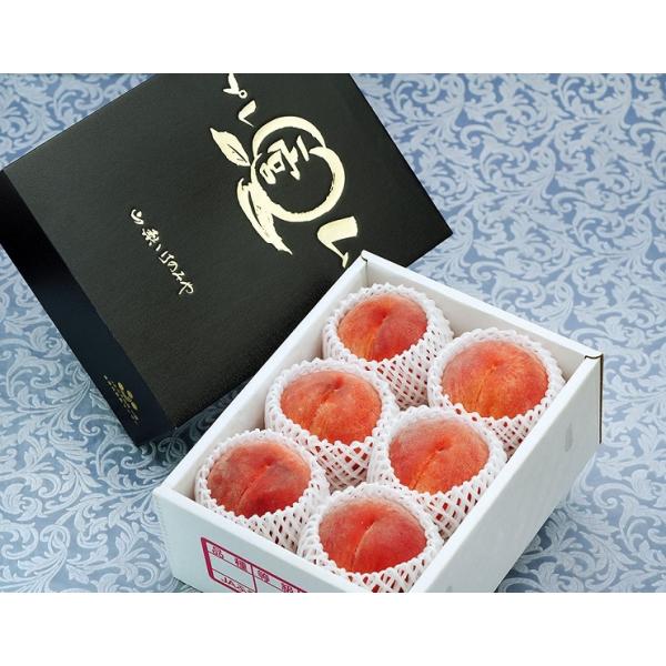 大玉 桃 一宮水蜜 山梨県産 特秀品 約2kg （5〜6玉） 化粧箱 ※常温  送料無料 JAふえふき 一宮西支所 桃 白桃