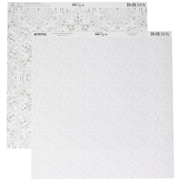 BoBunny (ボバニー) パターンペーパー Black Tie Affair - 12 x 12 - Serenade 7310140