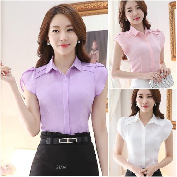 上半袖 ワイシャツ レディース 人気のファッション画像