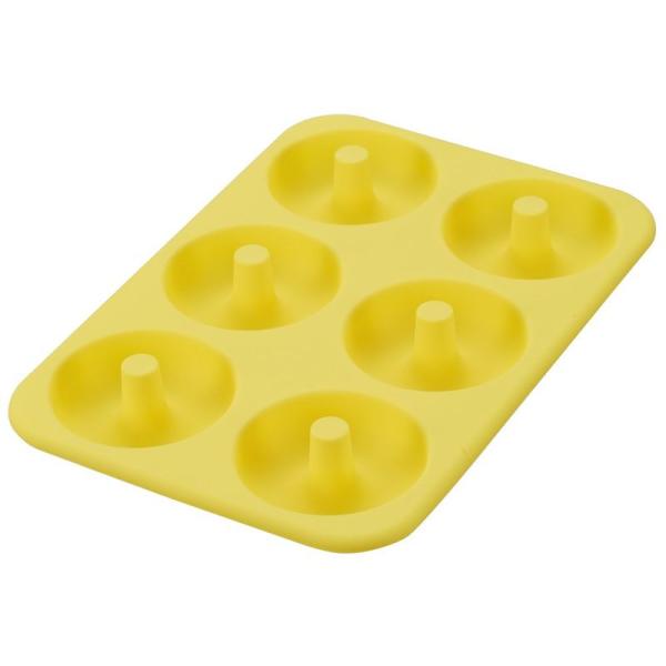 貝印 DL5981 CAKE MATE シリコーンドーナツ型 ベーシック 6個取り ベーシック型