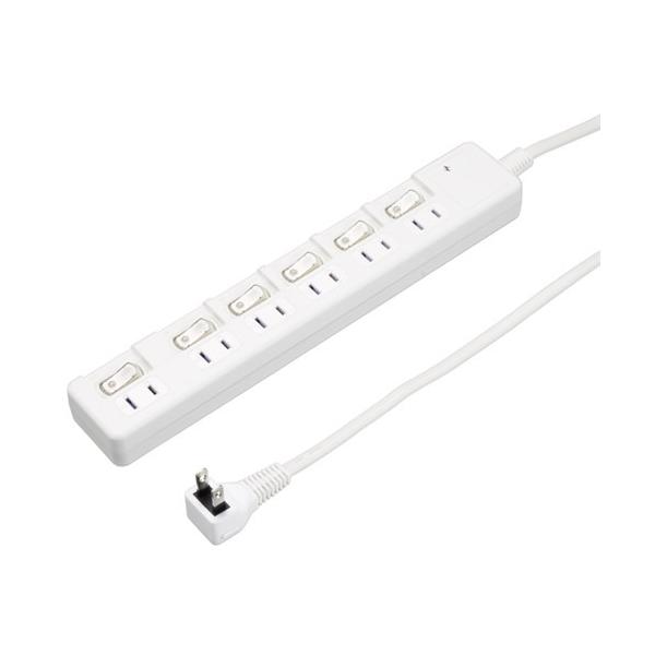 ヤザワ H8KS662WH 雷ガード付6個口節電タップ 2m ホワイト