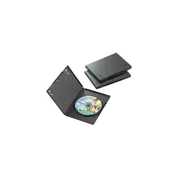 CCD-DVD01BK DVDトールケース(1枚組収納×3枚・ブラック)