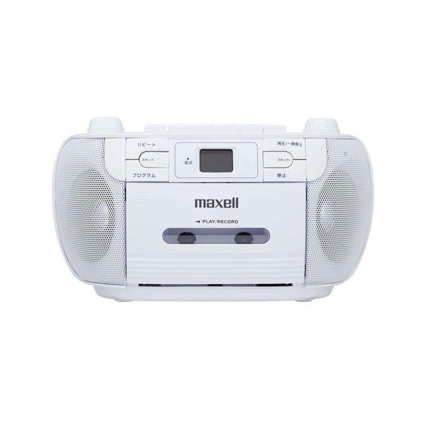 マクセル　ポータプルCDラジカセカセットレコーダー maxell MXCR-100 ポータブルCDラジオカセットレコーダー ワイドFM対応