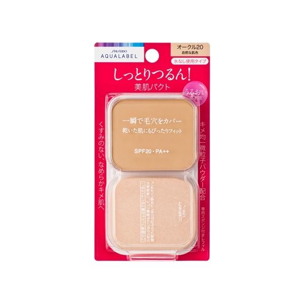 資生堂（SHISEIDO）  アクアレーベル モイストパウダリー オークル20 （レフィル） 自然な肌色 (11.5g)