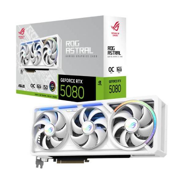 ROG Astral GeForce RTX 5080 16GB GDDR7 WHITE OC Edition ROG-ASTRAL