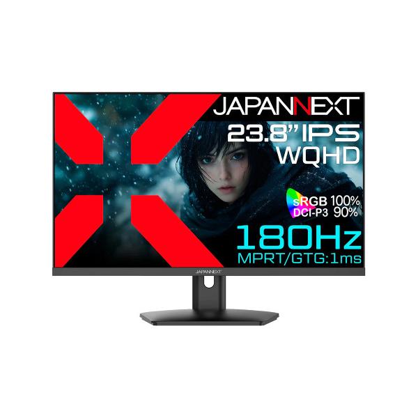 JN-IPS238G180Q 23.8 WQHD モニター IPS 180Hz JN-IPS238G180Q ゲーミングモニター ［23.8型 /WQHD(2560×1440