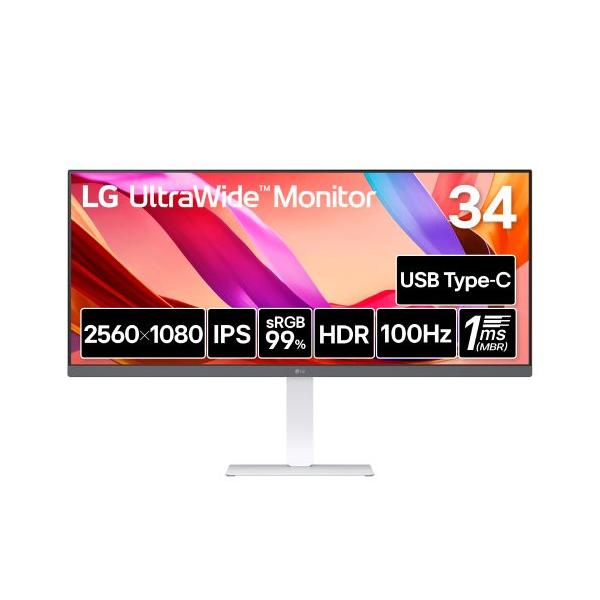 34U530A-W 34インチ ウルトラワイドモニター WFHD 2560x1080 IPS