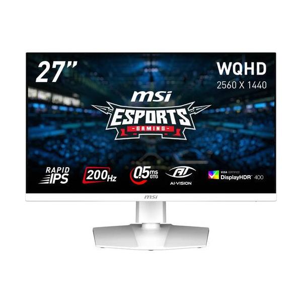 MAG 274QRFW E20 27インチ WQHD(2560x1440) ゲーミングモニター 200Hz
