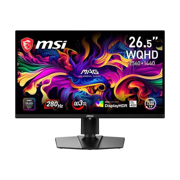 MAG 271QP QD-OLED X28 26.5インチ WQHD(2560x1440) ゲーミングモニター QD-OLED 280Hz 0.03ms