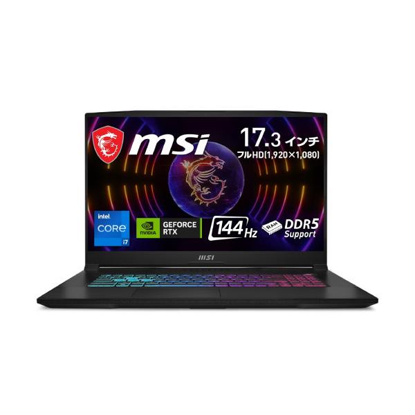 MSI Katana-17-B13VFK-4334JP [ 17.3型 / フルHD(144Hz) i7-13620H 