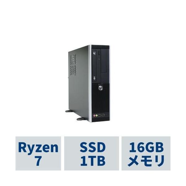 AeroSlim RS7A-B222BN/CP2 ゲーミングPC スリム型PC AeroSlim RS7A-A254B/CP2 Ryzen7 5700G /16GBメモリ /1TB