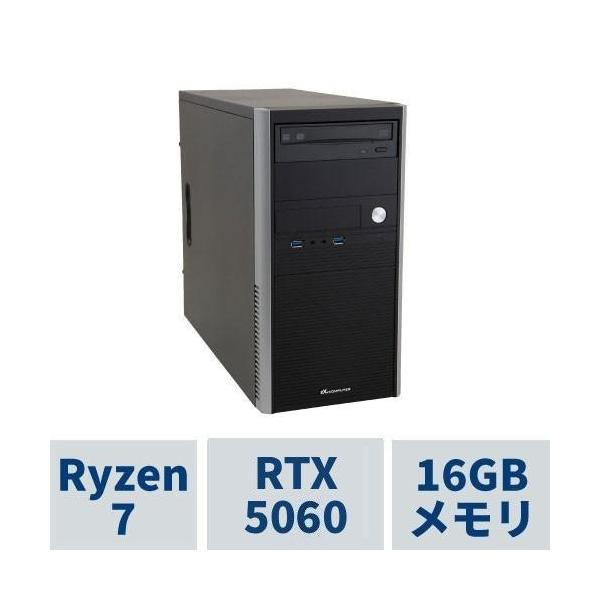 ミニタワーPC AeroStream RM7A-F260B/CP1 Ryzen7 7700 /RTX5060 /16GB