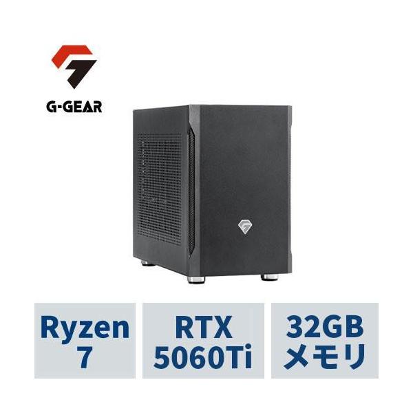 ゲーミングPC G-GEAR mini GI7A-D261B/CP1 Ryzen7 7700 /RTX5060Ti(8GB