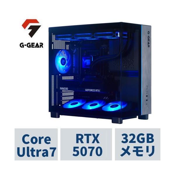 ゲーミングPC G-GEARピラーレス GV7J-F262B/R/CP1 CoreUltra7 270K