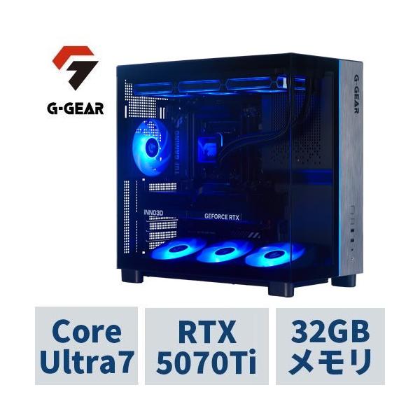 ゲーミングPC G-GEARピラーレス GV7J-G262B/R/CP1 CoreUltra7 270K