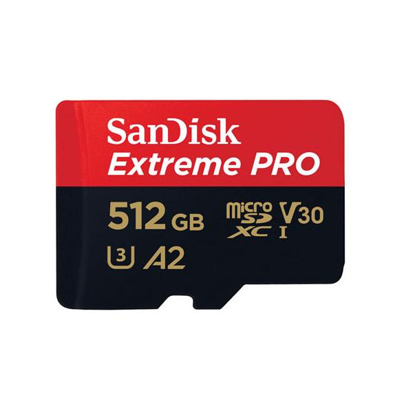 SanDisk サンディスク 読込速度最大200MB/s　Extreme Pro microSDXCカード Class10 UHS-I U3 V30 A2対応 海外パッケージ 512GB ▼規格：microSDXC ▼容量：512GB ▼転...