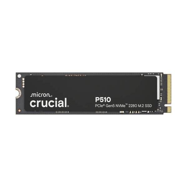 Crucial クルーシャル P510シリーズ　M.2 2280対応　SSD　2TB ▼容量：2TB ▼インターフェース：PCIe Gen.5 ▼フラッシュ規格：TLC NAND ▼規格：M.2 2280 ▼最大読み込み速度：10000MB...