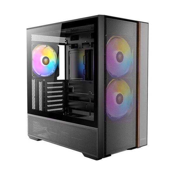 Antec アンテック 強化ガラスパネルと木材を使用 裏配線マザーボード対応 PCケース ▼カラー：ブラック系 ▼サイドパネル：ガラス ▼背面コネクタ：対応 ▼対応マザー形式：ATX 、Micro ATX 、Mini-ITX ▼重量：8.1...