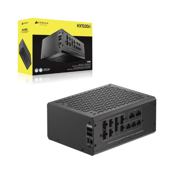 CORSAIR コルセア Sybenetics認証Platinum取得 iCUE LINK System Hub 内蔵 側面コネクタ 1500W電源 ▼規格：ATX ▼定格出力：1500W ▼Cybenetics 効率認証：PLATINUM...