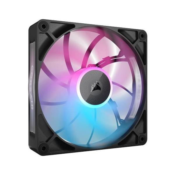 CORSAIR コルセア 30mm厚 高静圧ファン 140mm角ファン 拡張キット ▼サイズ：14cm ▼（最大）ファン回転数：1600rpm ▼LED：ARGB ▼フレームカラー：ブラック系 ▼接続方式：4pin (PWMファン)