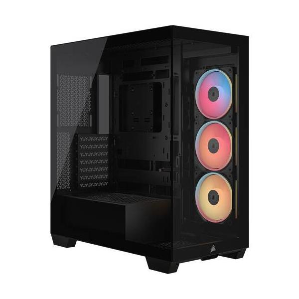 CORSAIR コルセア 背面コネクタ対応 ピラーレスデザイン E-ATX対応 ミドルタワーPCケース ▼カラー：ブラック系 ▼ピラーレス：対応 ▼サイドパネル：ガラス ▼背面コネクタ：対応 ▼対応マザー形式：E-ATX、ATX 、Micr...