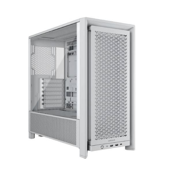 CORSAIR コルセア 背面コネクタマザーボード対応 モジュール式 E-ATX対応　PCケース ▼カラー：ホワイト ▼サイドパネル：ガラス ▼背面コネクタ：対応 ▼対応マザー形式：E-ATX、ATX 、Micro ATX、Mini-ITX...