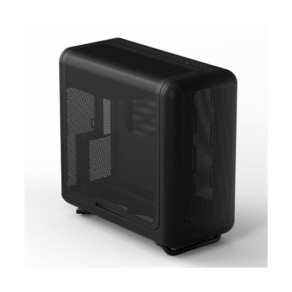 HYTE 曲面メッシュパネル搭載 ラウンドデザインE-ATX対応PCケース ▼カラー：ブラック系 ▼サイドパネル：メッシュ ▼対応マザー形式：E-ATX、ATX 、Micro ATX、Mini-ITX ▼重量：10.7kg ▼5インチベイ：...