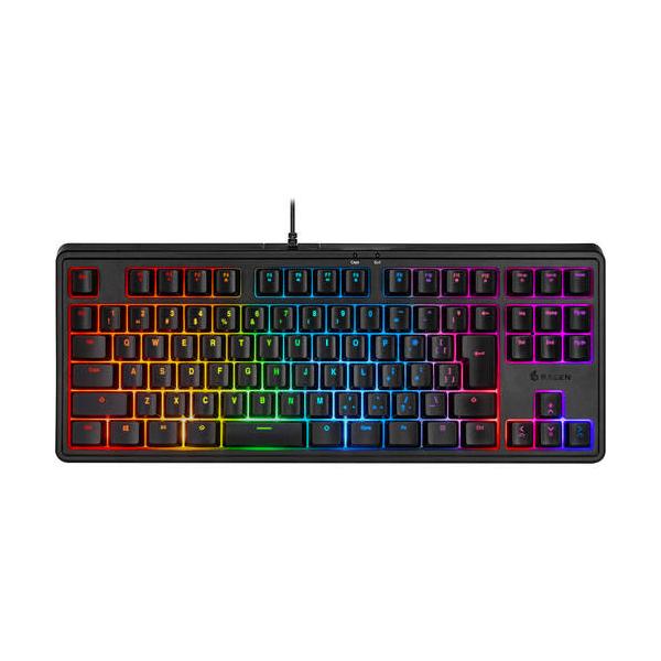 RACEN CRC-GMBKRGB02 有線 日本語配列テンキーレス メンブレン ゲーミングキーボード