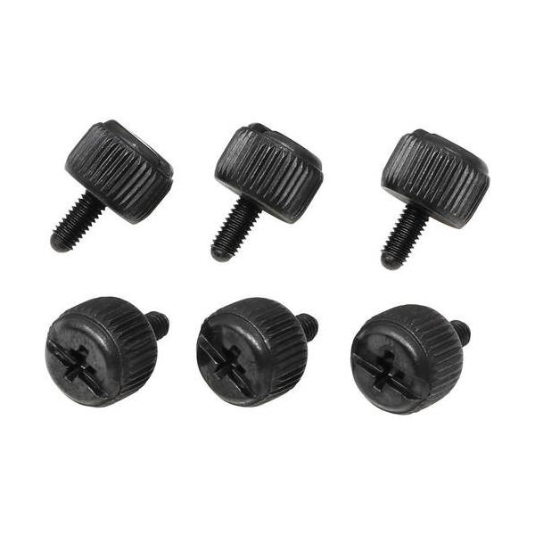 AINEX アイネックス ハンドルネジ ミリタイプ　ブラック ▼種類：手回しミリネジ ▼本数：6