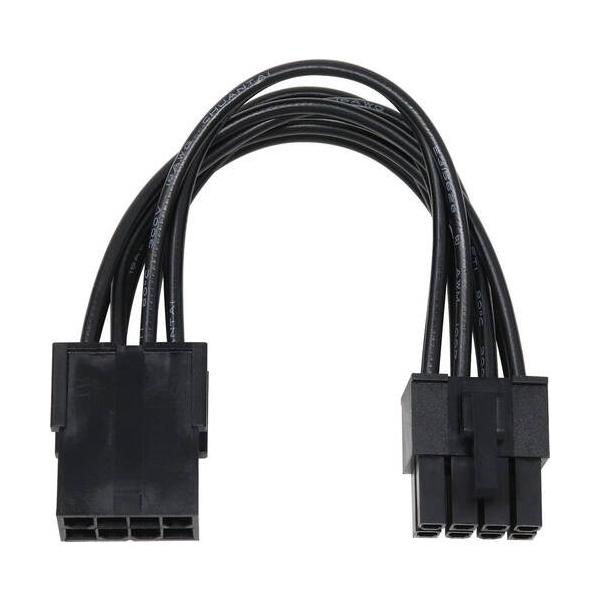 AINEX アイネックス EPS12V用電源延長ケーブル ▼コネクタ数：2 ▼コネクタ形状1：8pinメス ▼コネクタ形状2：8pinオス ▼長さ：10cm