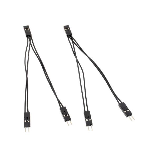 AINEX アイネックス マザーボード上のパワー／リセットスイッチ、LEDなどの2ピンコネクタを分岐 ▼種類：分岐 ▼ケーブル長：10cm