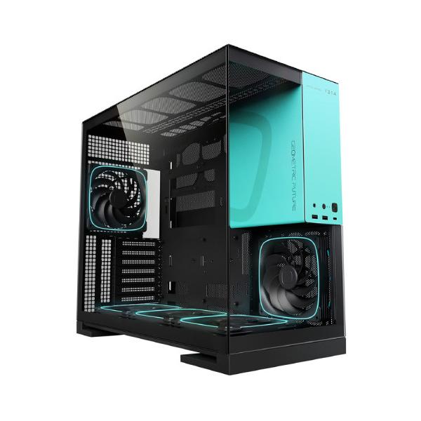 Geometric Future お気に入りのアイテムを展示できるディスプレイプラットフォーム E-ATX対応ミドルタワーPCケース ▼カラー：ブラック系 ▼ピラーレス：対応 ▼サイドパネル：ガラス ▼対応マザー形式：E-ATX、ATX 、...