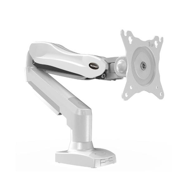 HUANUO クランプ式・グロメット式対応 多角度調節機能 モニターアーム ▼VESA：75×75/100×100 ▼パン：○ ▼チルト：○ ▼クランプ：○ ▼グロメット：○ ▼台数：1台用