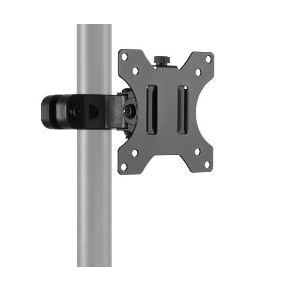 ARCHISITE アーキサイト メタルラック等のポール（丸パイプ）に固定するモニターアーム ▼VESA：75×75/100×100 ▼チルト：○ ▼台数：1台用