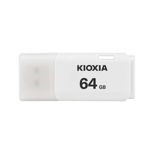 64GB USBメモリ USB2.0 KIOXIA キオクシア TransMemory U202 キャップ式 ホワイト 海外リテール LU202W064GG4 ◆メ