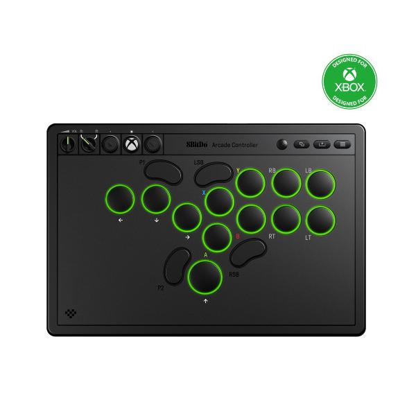 8BitDo Xbox公式ライセンス取得モデル トーナメントモード搭載 アーケードコントローラー ▼幅：301mm ▼奥行：201mm ▼高さ：22mm