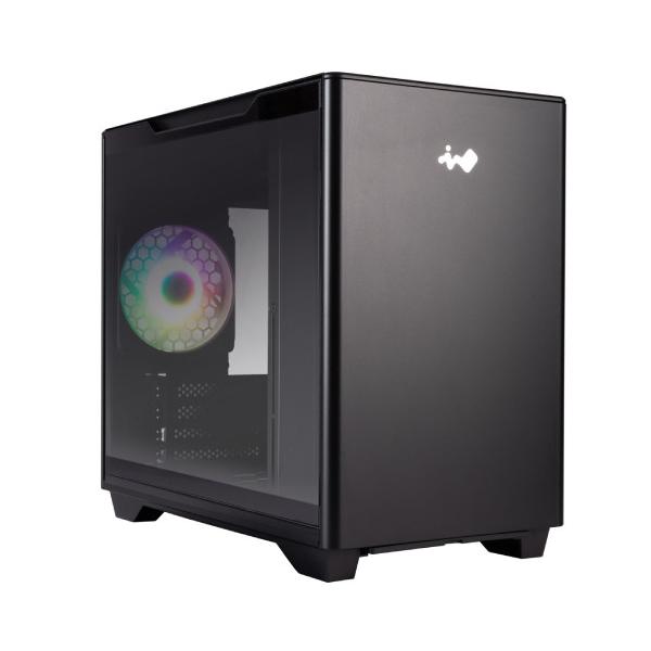 InWin インウィン 垂直エアフロー構造採用 MicroATXケース ▼カラー：ブラック系 ▼サイドパネル：ガラス ▼対応マザー形式：Micro ATX ▼重量：5.3kg ▼内部3.5インチベイ：2(2.5インチ対応) ▼内部2.5イン...