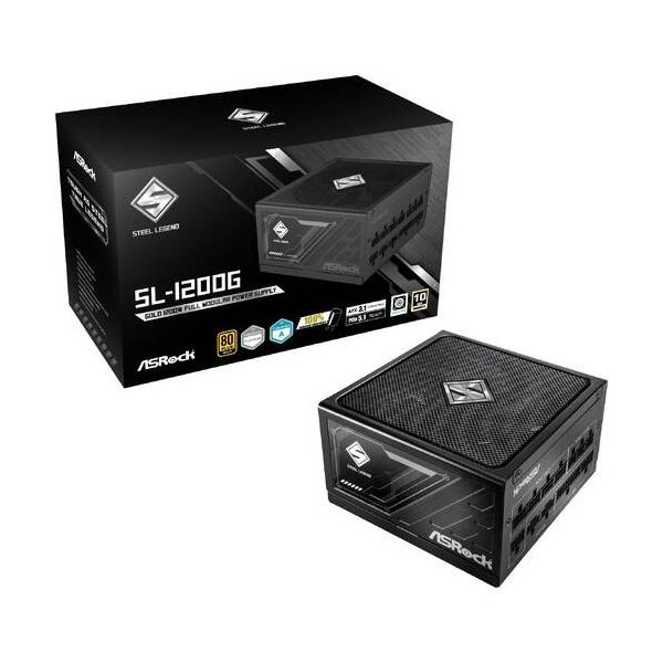 ASRock アスロック ATX3.1、PCI-E5.1対応12V-2x6コネクタ搭載80PLUS GOLD認証 1200W電源 ▼規格：ATX12V Ver 3 ▼定格出力：1200W ▼Cybenetics 効率認証：PLATINUM ...