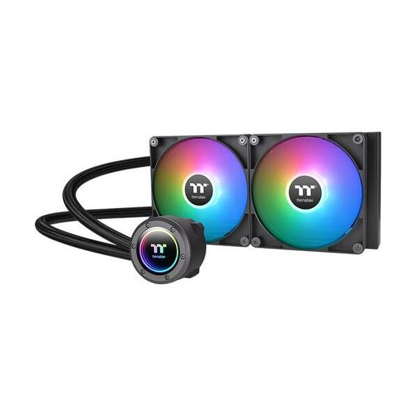Thermaltake サーマルテイク デイジーチェーン対応ファンを搭載 280mm 水冷一体型CPUクーラー ▼対応ソケット intel：20XX/1700/1200/115x ▼対応ソケット AMD：AM5/AM4 ▼ファンサイズ：14...