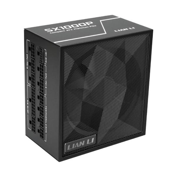 Lian Li リアンリー 80PLUS Platinum認証 100%日本製105℃コンデンサ 1000W電源 ▼規格：ATX12V Ver 3 ▼定格出力：1000W ▼80PLUS認証：PLATINUM ▼奥行：140mm