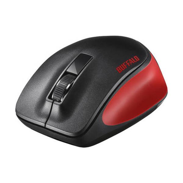 他サイト： BSMBW300MRD USB無線 BlueLED 3ボタン Premium Fitワイヤレスマウス レッドの商品画像