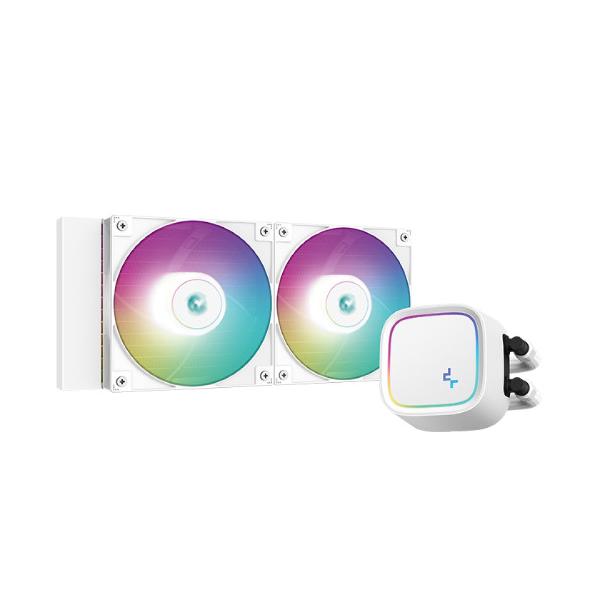 DEEPCOOL ポンプ高52mm ARGB LED搭載 240mmラジエーター 一体型水冷クーラー ▼対応ソケット intel：1700/1200/115x ▼対応ソケット AMD：AM5/AM4 ▼ファンサイズ：120mm×2 （240...