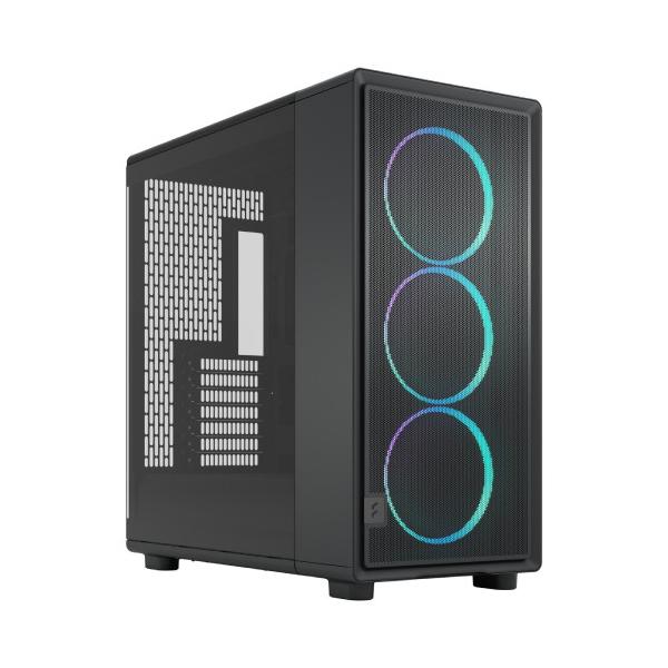 Fractal Design フラクタルデザイン エレガントなエアフローとクリーンでコンテンポラリーなデザインを融合 E-ATX対応PCケース RGBファンモデル ▼カラー：ブラック系 ▼サイドパネル：ガラス ▼背面コネクタ：対応 ▼対応マ...