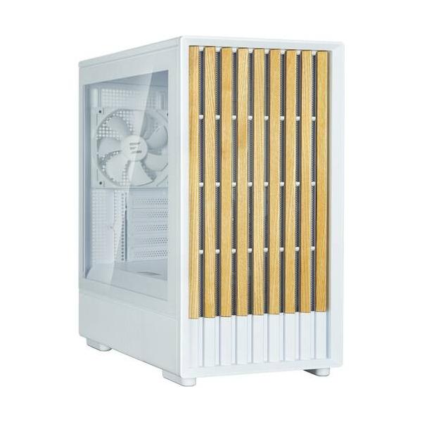 ZALMAN ザルマン フロントにリアルウッドを使用したMicroATXケース ▼カラー：ホワイト ▼サイドパネル：ガラス ▼対応マザー形式：Micro ATX 、Mini-ITX ▼重量：6.1kg ▼内部3.5インチベイ：2(2.5イン...