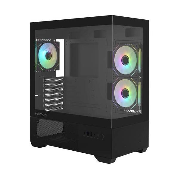 ZALMAN ザルマン ピラーレスデザイン ATX対応ミドルタワーPCケース ▼カラー：ブラック系 ▼ピラーレス：対応 ▼サイドパネル：ガラス ▼対応マザー形式：ATX 、Micro ATX 、Mini-ITX ▼重量：6.1kg ▼内部3...