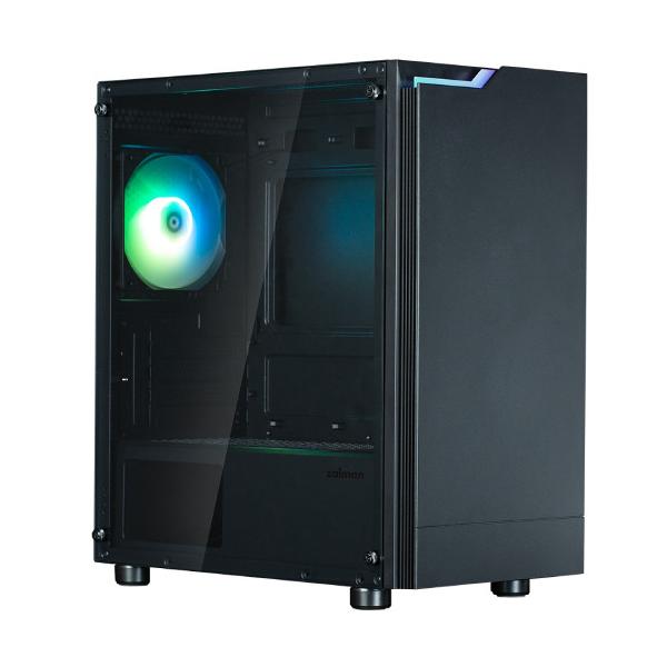 ZALMAN ザルマン エアフローを最適化する側面通気ベゼルを備えたクリーンなデザイン　MicroATX対応PCケース ▼カラー：ブラック系 ▼サイドパネル：ガラス ▼対応マザー形式：Micro ATX 、Mini-ITX ▼重量：3.9k...